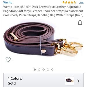 Women’s brown crossbody strap